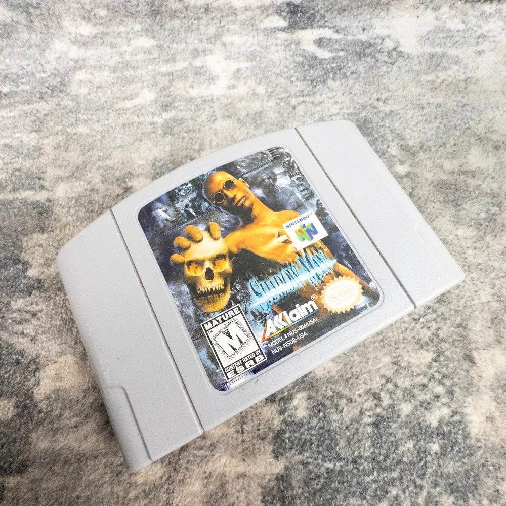 Nintendo Shadow Man N64 Video Game Cartridge 1999 Retro Horror Acclaim